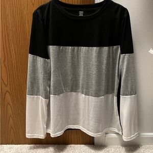 SHEIN Colorblock Long Sleeve Shirt
